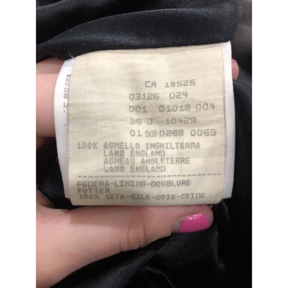 Giorgio Armani Brown Jacket Blazer Woman’s 40 Lamb Leather Italy R1 - Picture 4 of 9